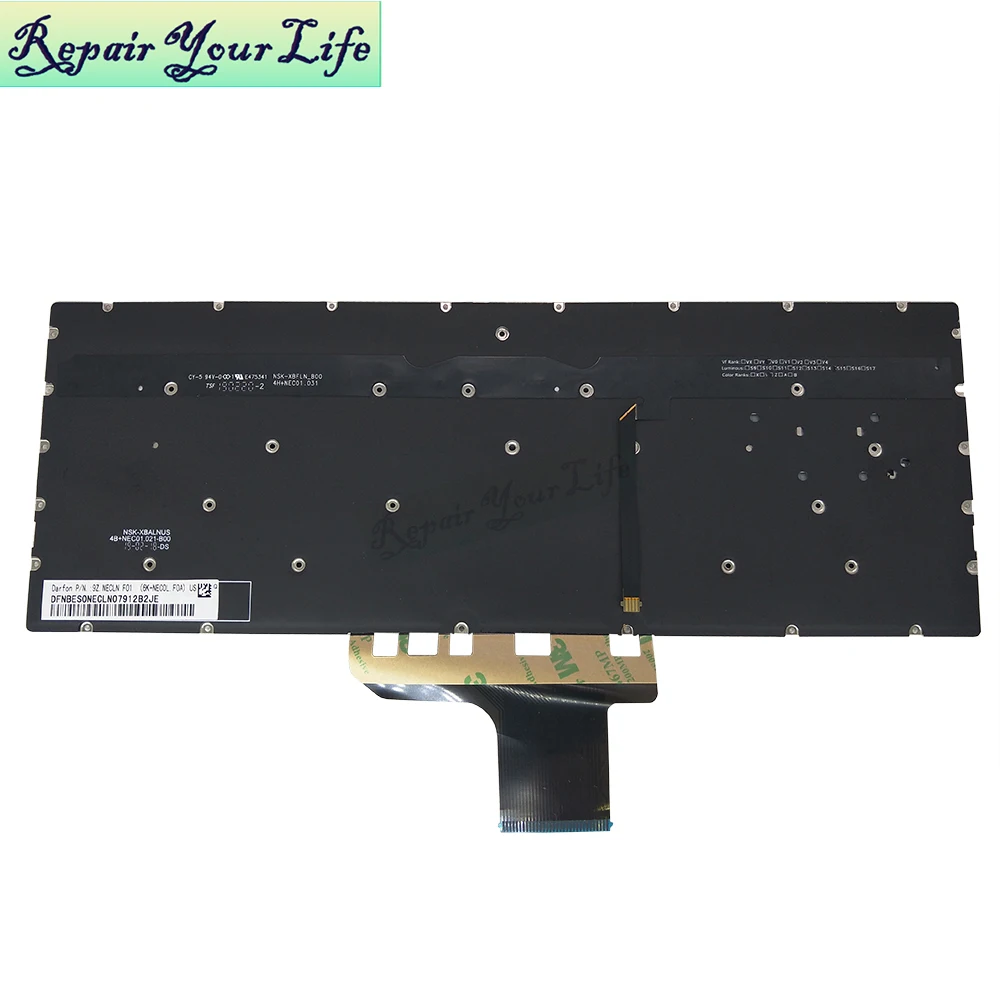 Teclado dos Eua para hp Pavilion 13-an0012la 13-an0092tu Inglês Layout Preto Backlight Hpm17k6 13-um 13-an0000 13-an1000 13-an0007la - Imagem 2