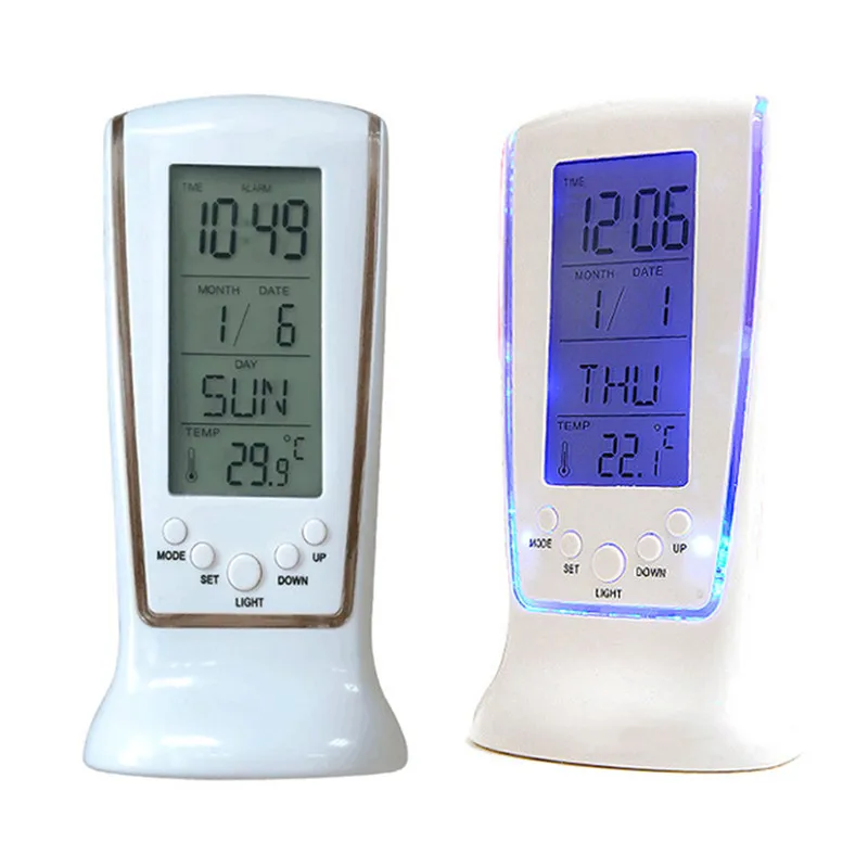 Новые цифровые часы с будильником, беспроводные Часы с датчиком температуры и влажности, Погодная станция