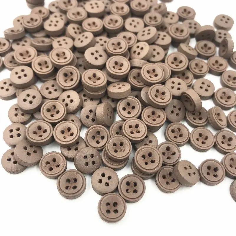 brown-200 DIY 200 шт с 4 отверстиями смешанный цвет круглый диван кнопки для шитья скрапбукинга 9 мм - Цвет: brown-200