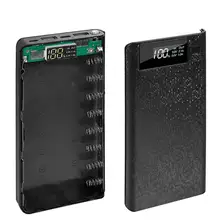 5 в двойной USB lcd Цифровой дисплей 8*18650 Внешний аккумулятор зарядное устройство коробка зарядное устройство для мобильного телефона DIY чехол для Iphone 11 Pro