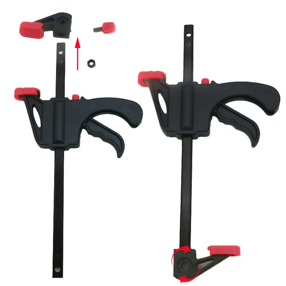 

4 inch 1pcs Woodworking Bar F Clamp Clip Hard Grip Quick Ratchet Release DIY Carpentry Hand Vise Tool #15