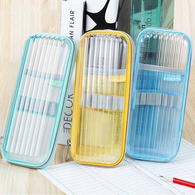 Kawaii Pencil Case Aesthetic Cute Pencil Cases for Girls Clear Large  Capacity Pencil Pouch Kawaii School Supplies Kids Gift - AliExpress