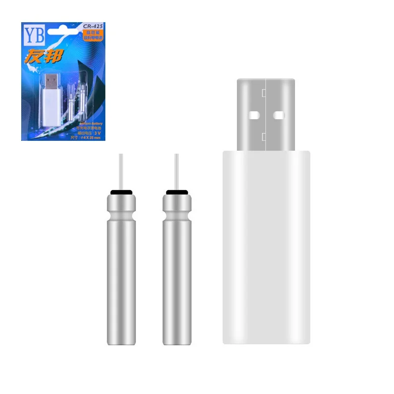 

Fishing Float Rechargeable CR-425 Float Battery USB Charger Plastics For Electronic Floats Night Fishing Accessories