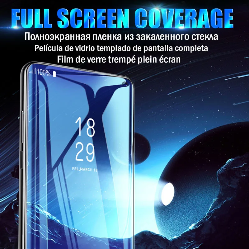 20D изогнутое закаленное стекло для samsung Galaxy S9 S10 Lite S8 Plus S7 Edge Note 10 Plus Защитная крышка для экрана с розничной посылка