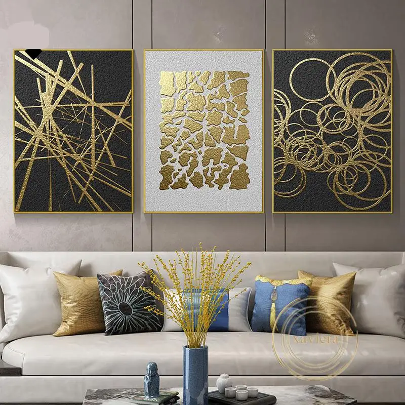 Black And Gold Wall Art