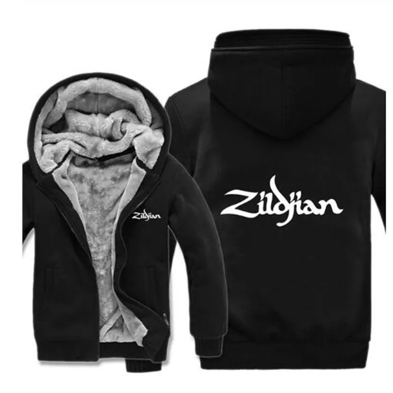 Новинка, зимние толстовки Zildjian, куртка для мужчин, повседневная, толстый флис, хип-хоп толстовки, пуловер для мужчин, большие размеры, 5XL пальто - Цвет: 2