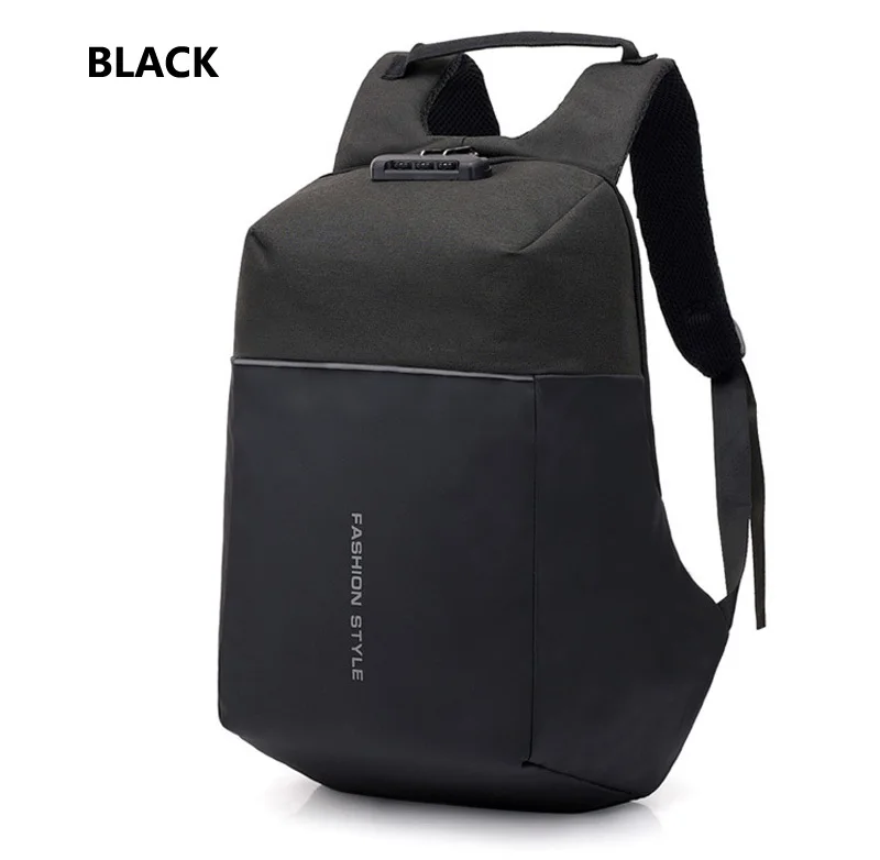 Рюкзак с usb зарядкой, умный рюкзак с блокировкой паролем, модная Водонепроницаемая Студенческая сумка, деловая безопасная сумка для ноутбука