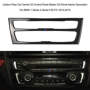 

2018 Carbon Fiber Car Centre CD Control Panel Sticker CD Panel Interior Decoration For BMW 1 Series 2 Series F20 F21 2012-2015