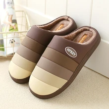 SAGACE/домашние тапочки; Мужская зимняя домашняя обувь; коллекция года; короткие плюшевые теплые тапочки; Теплая обувь для спальни; размеры до 45; 1128