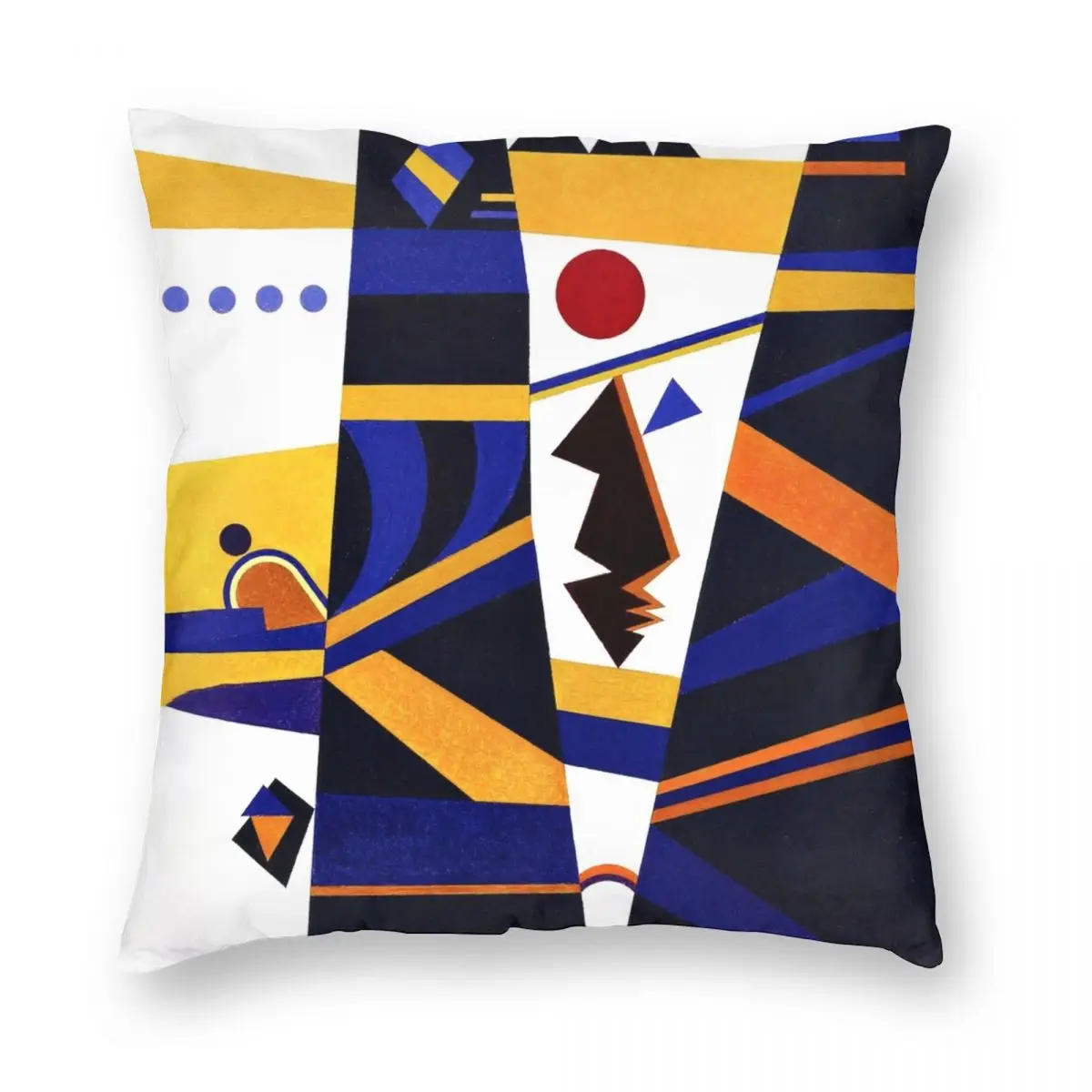 

Переплетенный чехол Kandinsky с разноцветными абстрактными рисунками, квадратная подушка, полиэстеровый льняной бархатный чехол на молнии, декоративная подушка, чехол для домашней подушки, Чехол 18