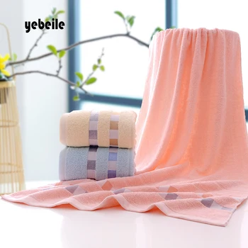 

Yebeile New Design 100% Cotton Plaid bath Towel beach Towel for Adults Quality Gift Towels Washcloth for workers home use