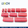 10PCS Slide Type Switch Module 1 ~ 12 Bit 2.54mm Position Way DIP Blue Pitch Toggle Switch Blue Snap Switch For PCB 8PIN 6PIN ► Photo 2/3
