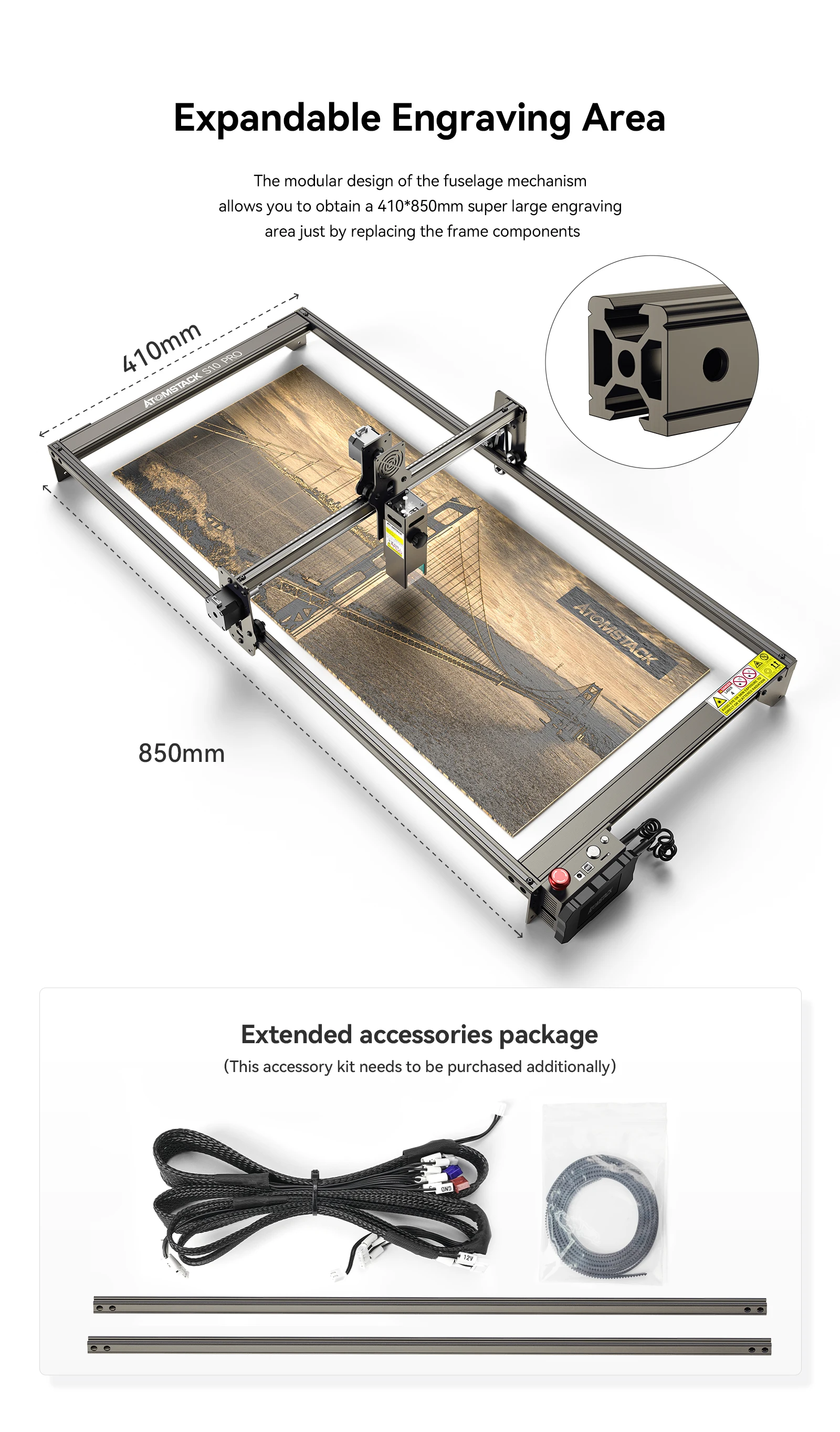 ATOMSTACK S10 X7 Pro 50w Dual-Laser Engraving Machine Steel Metal Wood Glass Engraver DIY Marking Mini Printer Cutter CNC Router industrial 3d printer