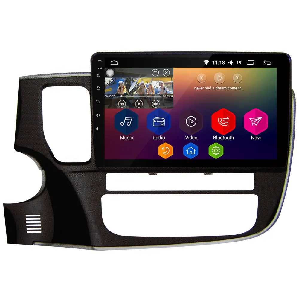 10," ips 4G DSP Carplay Android 8 Восьмиядерный 4 Гб ОЗУ 64 Гб BT автомобильный dvd-плеер радио gps ГЛОНАСС для Mitsubishi Outlander 2013