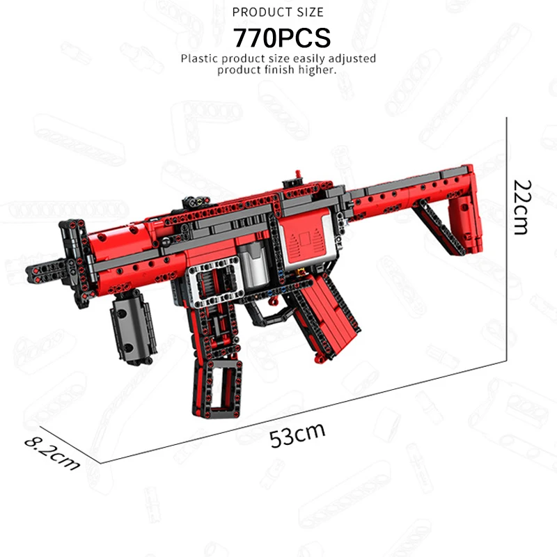 Прохладный Современное военное оружие строительный блок HK mp5 автоматы блоки для
