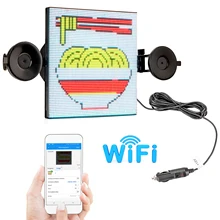 Panneau de voiture à matrice Led 12V, wi fi, rvb, affichage polychrome, vos Messages personnalisés, création de panneaux, affichage de Message Programmable, DIY