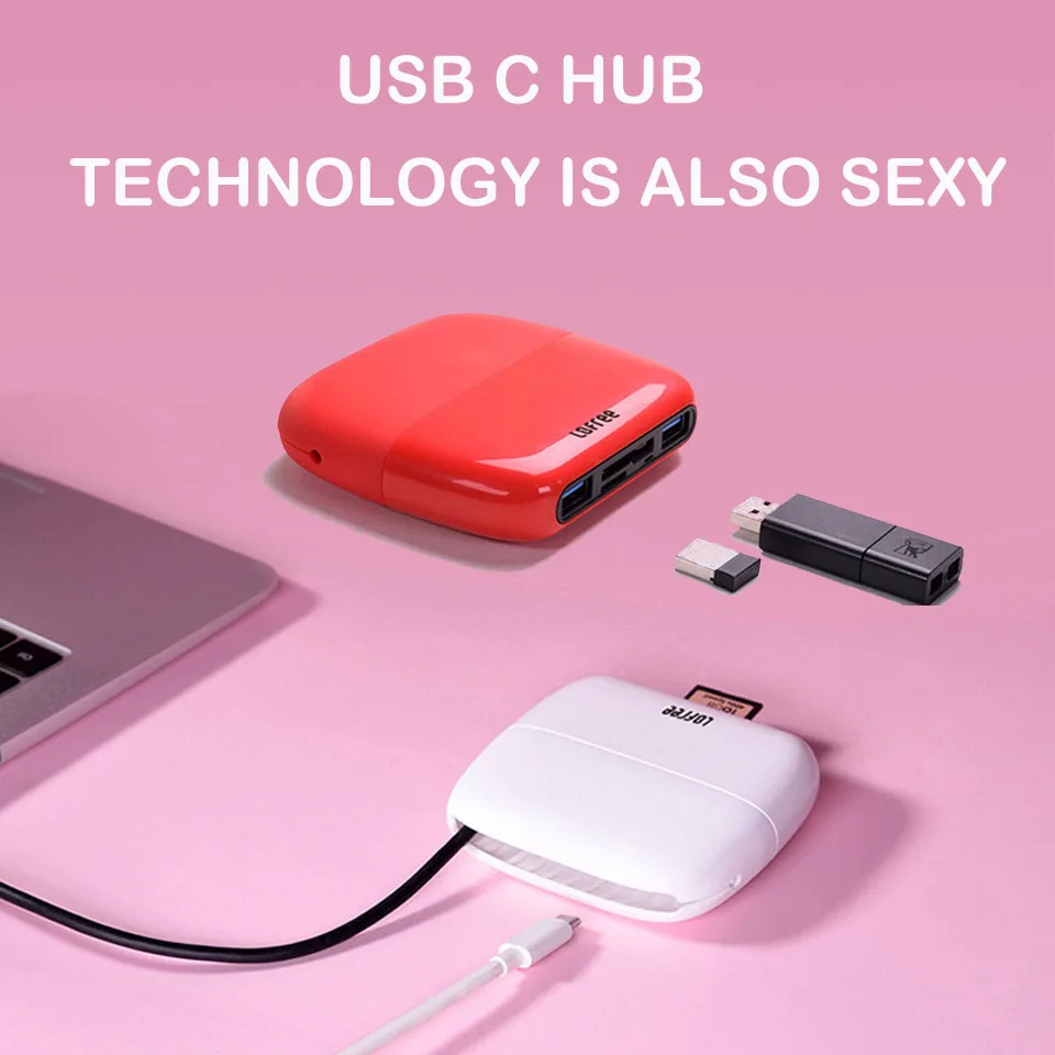 

USB C Hub Mini USB Splitter Dock Station with PD Charging HDMI Ethernet RJ45 for lenovo Thinkpad Macbook notebook Type C adapte