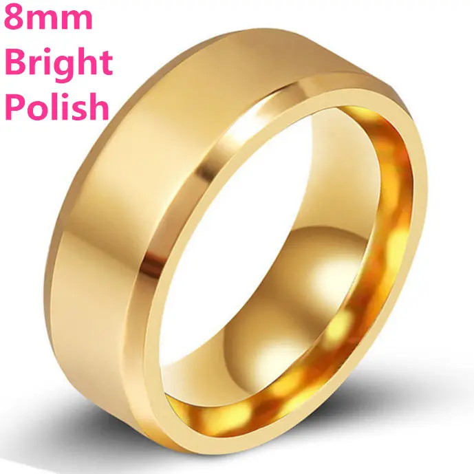 MOREDEAR 4mm 6mm 8mm Bright and Dull Polish Silver Color Titanium Ring For Men and Women Couple Ring 