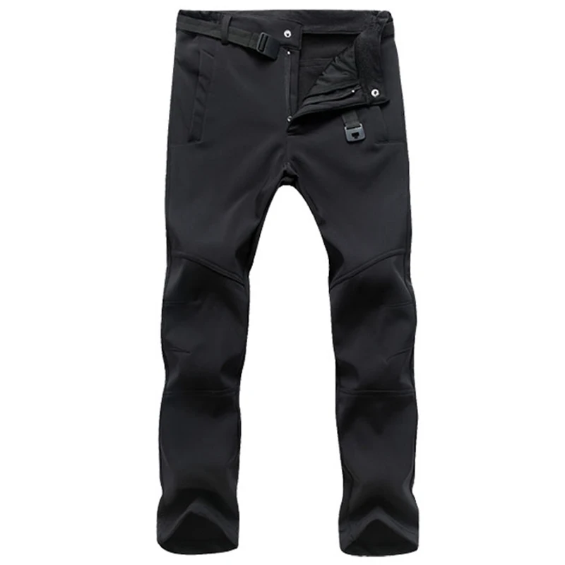 TACVASEN-Hiking-Waterproof-Pants-Outdoor-Trekking-Pants-Hiking-Trousers-Men-Fleece-Climbing-Pants-Windproof-Camping-Trousers