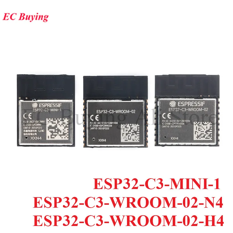 Esp32-C3-Wroom-02 Esp32-C3-Mini-1 Esp32-C3 Wroom 02 N4 H4 2.4Ghz Esp32 Ble 5.0 Wifi Modulo Wireless Compatibile Con Bluetooth
