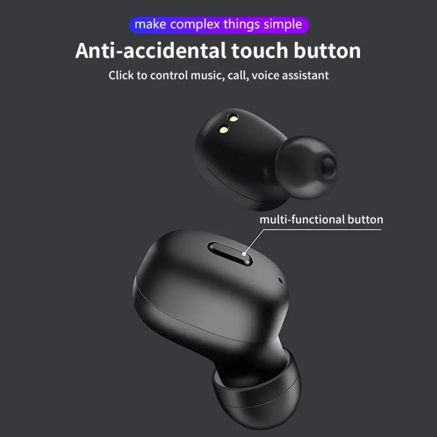 K3 TWS Loseless Sound Bluetooth наушники с одним ключом многофункциональное управление срок службы Водонепроницаемая гарнитура с портативной зарядкой чехол