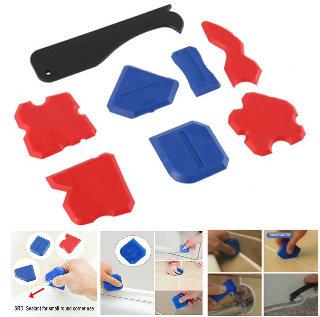 

30^8Pcs/Set Sealant Spatula Caulking Tool Kit Joint Silicone Grout Remover Scraper Best Selling Dropshipping 2020 New Arrivals