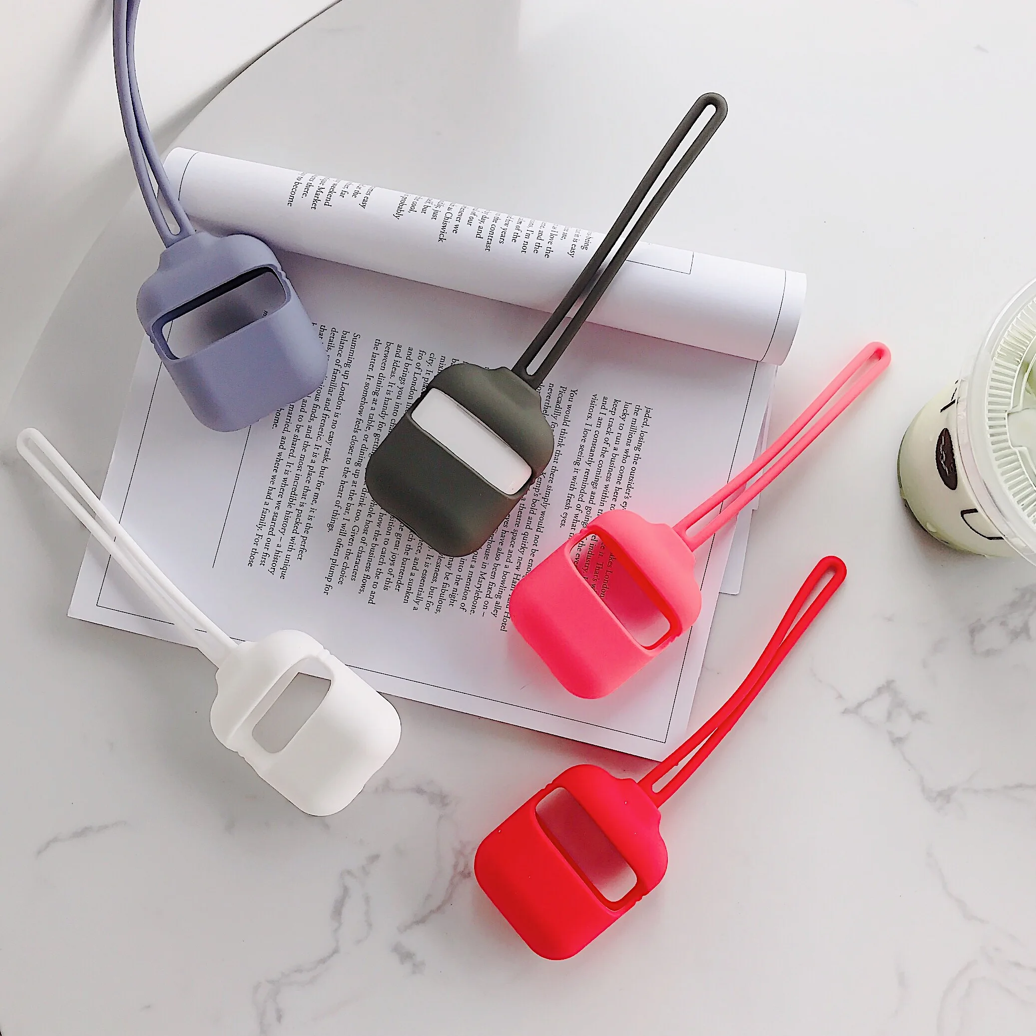 Earphone Case For Apple AirPods Silicone Cover Wireless Bluetooth Headphone Air Pods Protective case AirPod earphone | Электроника