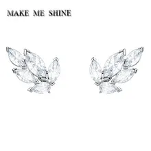 Высокое качество листьев свежие элегантные дикие женские серьги уха аксессуары для ногтей дамы женщин Подарки