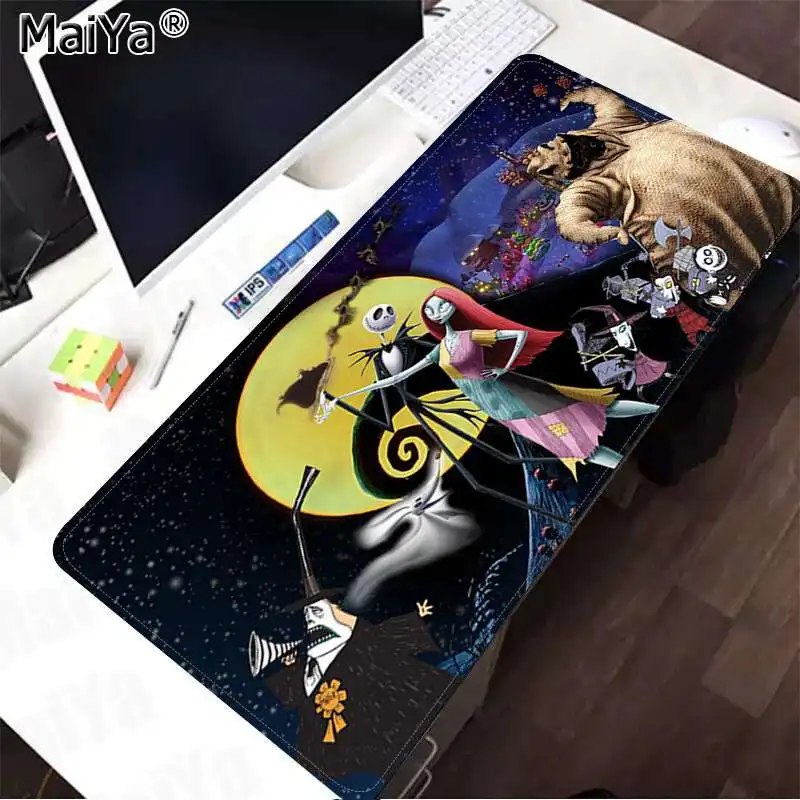 Lock Edge 30x80cm Maiya нескользящий ПК Кошмар перед Рождеством Ноутбук игровой мыши коврик для мыши большой коврик для мыши клавиатуры коврик - Цвет: Lock Edge 30x80cm
