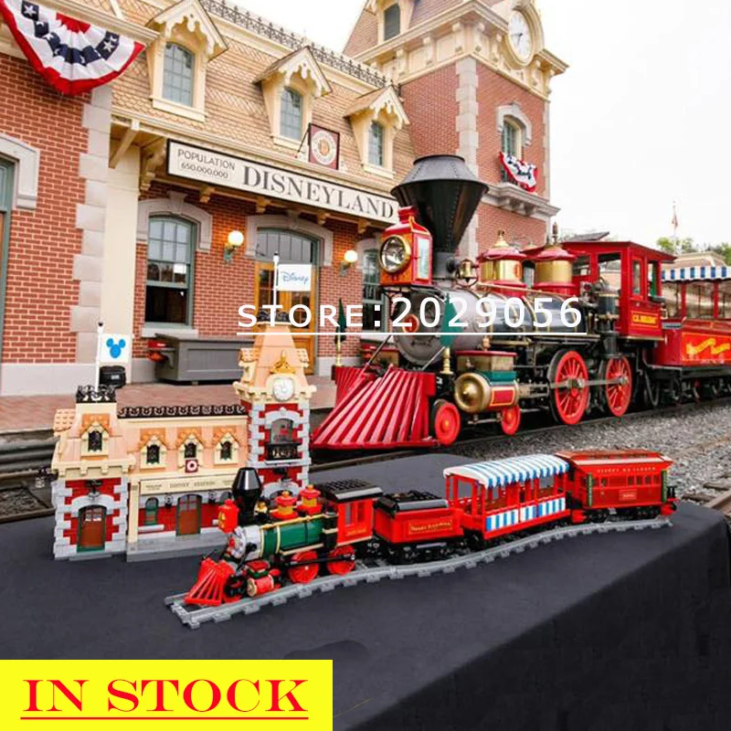 

Ideas Series Train And Station 71044 J11001 In Stock Building Block 3350Pcs Bricks Model Kid Toy Children Fairy Tales Playground