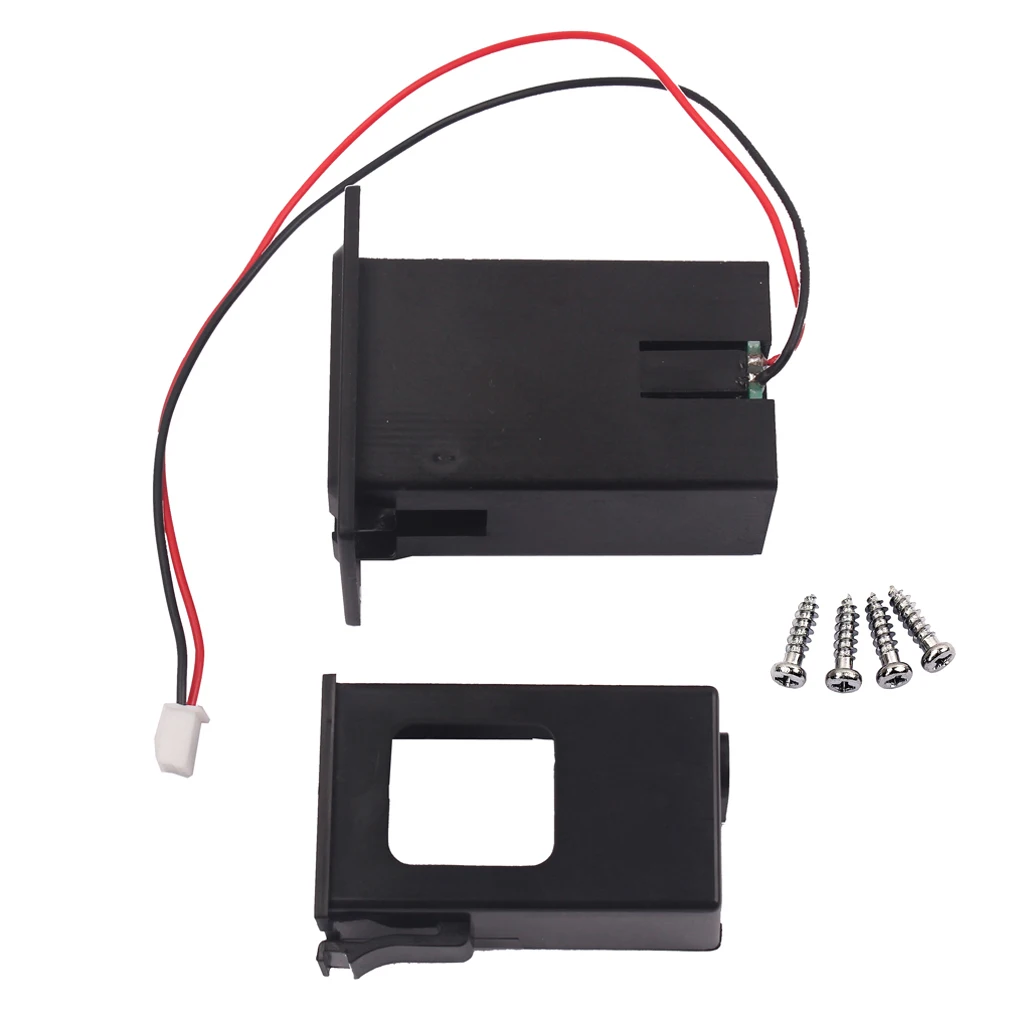Replacement Battery Holder Box 9V Battery Case Guitar Bass Ukulele Flat Mount Box Guitar Bass Accessory