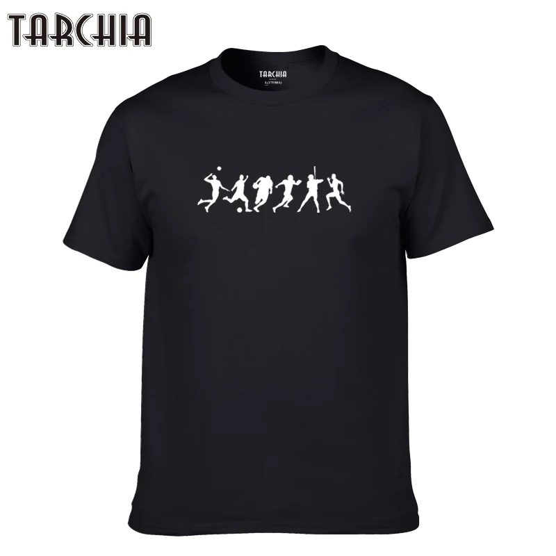Футболка TARCHIA мужская с коротким рукавом брендовая тенниска из хлопка