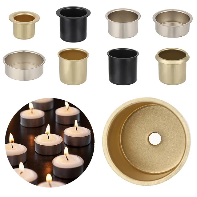 Iron Nickel Finish Candle Holder Metal Candle Cups, Hardware Candle Cups -  AliExpress