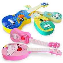 Дети Мини-укулеле гитара моделирование игрушечный музыкальный инструмент для детей Музыка интерес развития игрушки Монтессори подарок