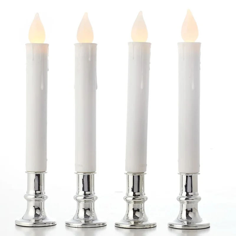 

Flickering Flameless LED Candle Light with Holder Wedding Dinner Party Decor new arrival high quality