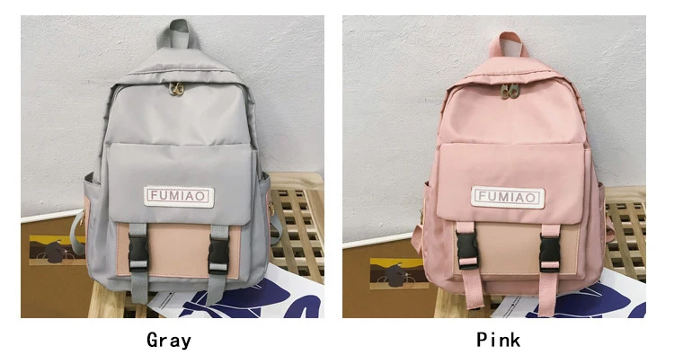 Harajuku Ulzzang, женские рюкзаки, водонепроницаемый нейлон, для колледжа, студентов, школьные сумки для девочек-подростков, рюкзак для путешествий, mochilas