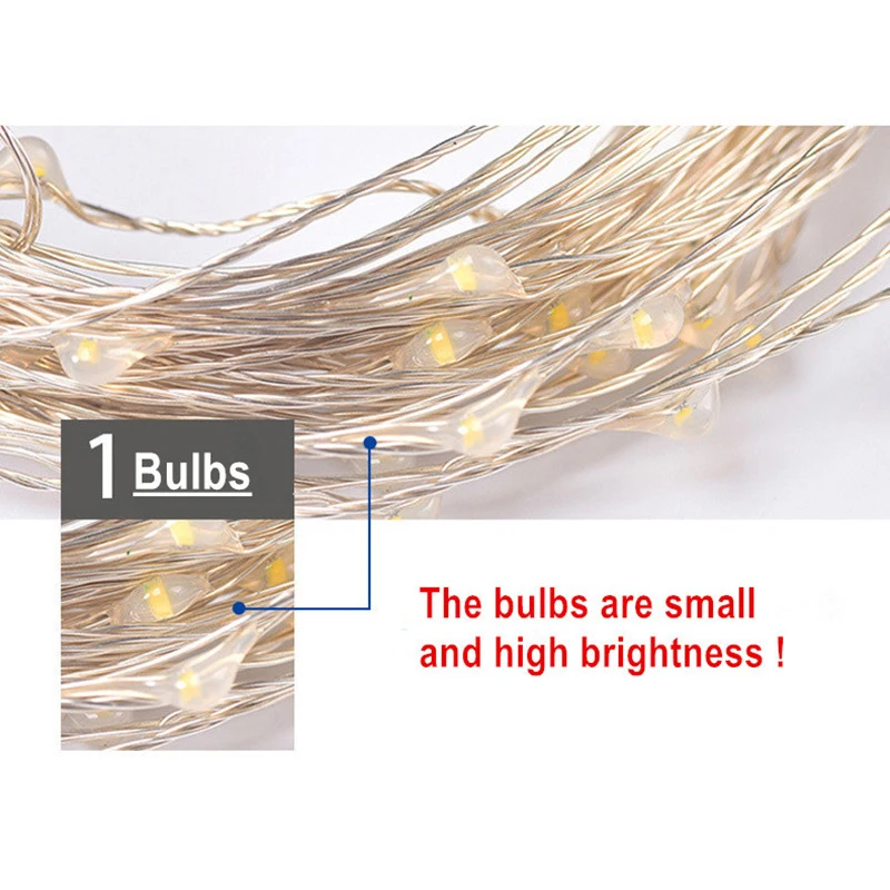 Decor Light String USB Waterproof Holiday Seasonal Home Fairy Lamp 10M