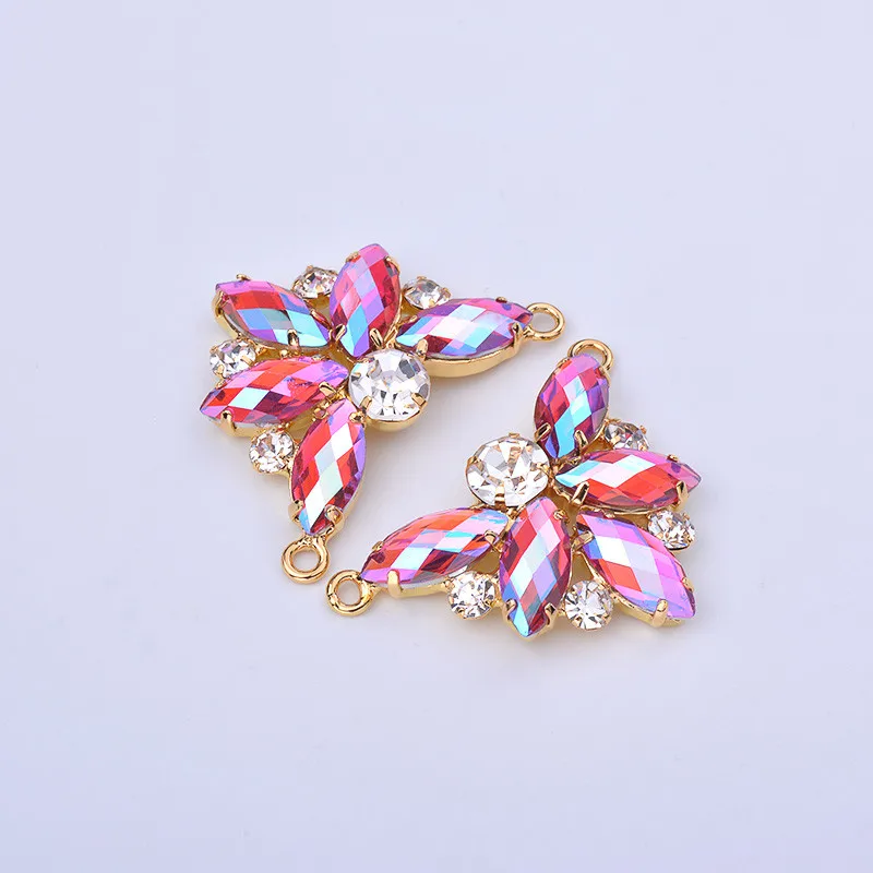 JUNAO-2pc-30-40mm-Sewing-Blue-AB-Flowers-Rhinestone-Gold-Metal-Claw-Crystal-Stones-Glass-Beads (1)