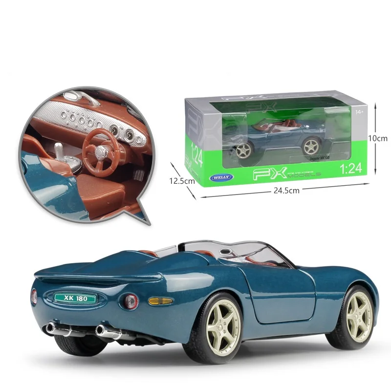 1:24 Welly модели автомобилей из сплава для XK180 литая модель автомобиля детские игрушки Рождественский подарок коллекция для взрослых