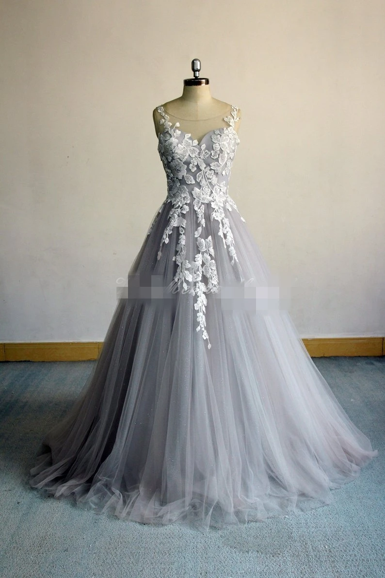 Gray Bridal Gown|Wedding Dresses ...