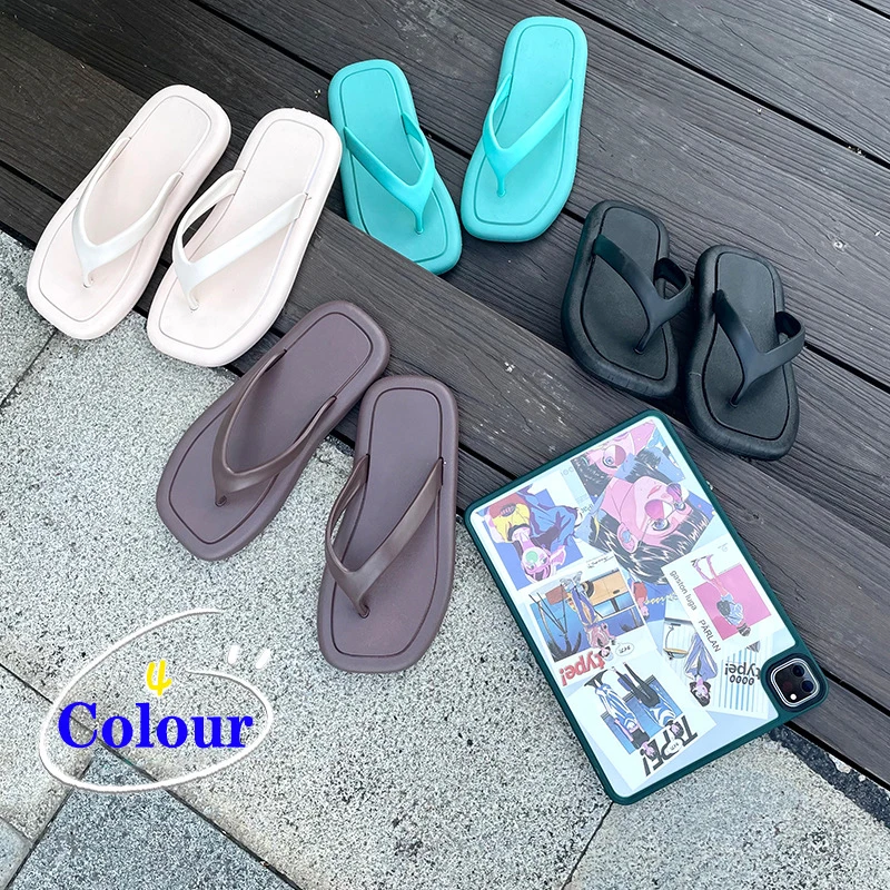 Women's and Men's Soft Non-slip Home Slippers,Indoor and Outdoor Flip Flops Bathroom Beach Slippers Fashion Casual Sandals
