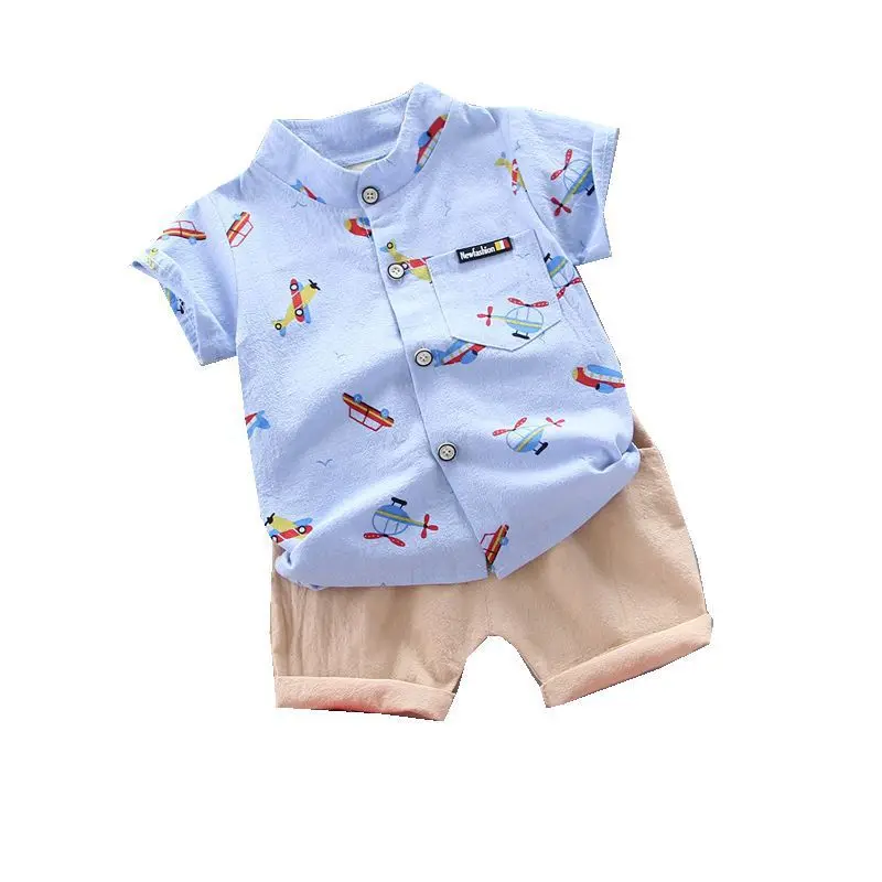 

Kids Clothes Suit Summer Children Fashion Boys Girls Print Shirt Shorts 2Pcs/sets Baby Toddler Casual Clothing Infant Sportswear