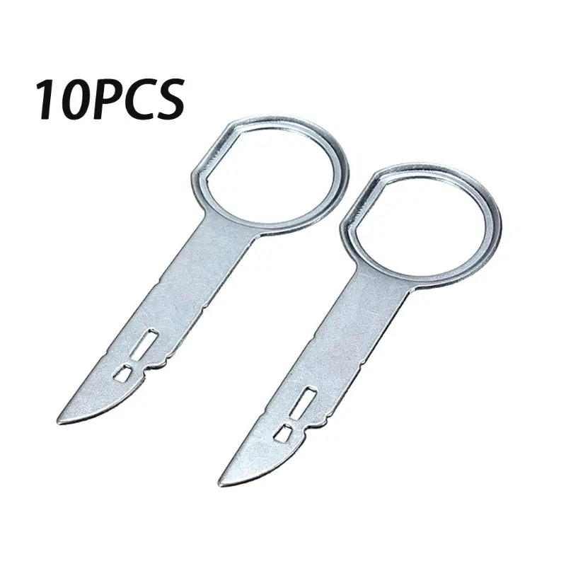 10pcs Car Stereo Radio Removal Tool Car CD Audio Removal Key