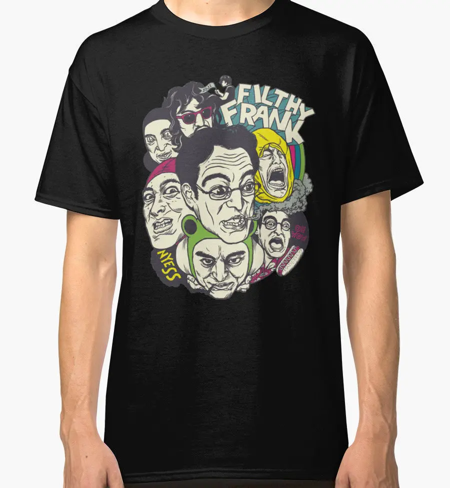 Limited Filthy Frank Art Design Men's Black T-Shirt Size S-5XLNew T Shirt Spring Summer |