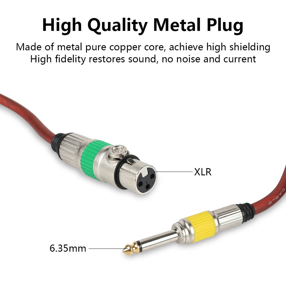 Ручной профессиональный проводной динамический кардиоидный вокальный микрофон включает в себя аудио кабель от 16.4ft XLR до 1/" чистый голос для караоке Vo