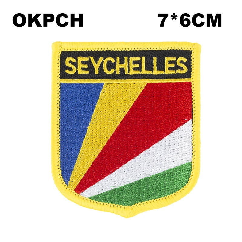 Serbia Shield Форма Железный Флаг патч вышитые пилы на значки, патчи для одежды PT0152-S