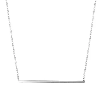 

FUN-BEAUTY Women's Jewelry 925 Sterling Silver Long Sweater Chain Necklace Personality Can Be Engraved New Accessories
