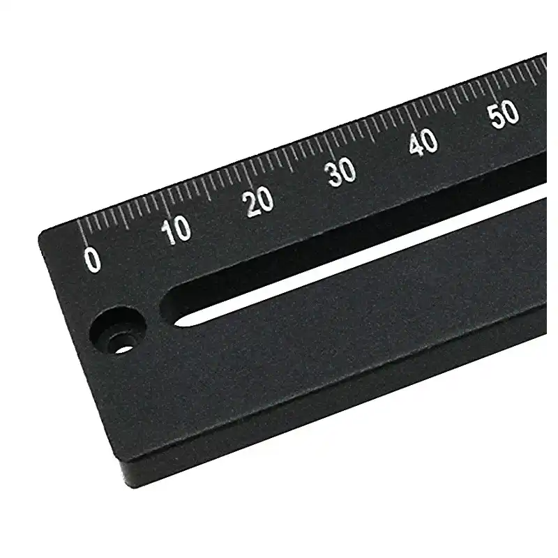 YF-CHEN Drill Chuck Woodworking kit T-Ruler Aluminum Alloy 180mm Metric Line Scribe Ruler Positioning Measuring Ruler Woodworking Marking Durable Industria
