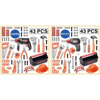 

Children's Repair Tools Toy Power Workbench Construction Tool Bench Set for Boys and Girls