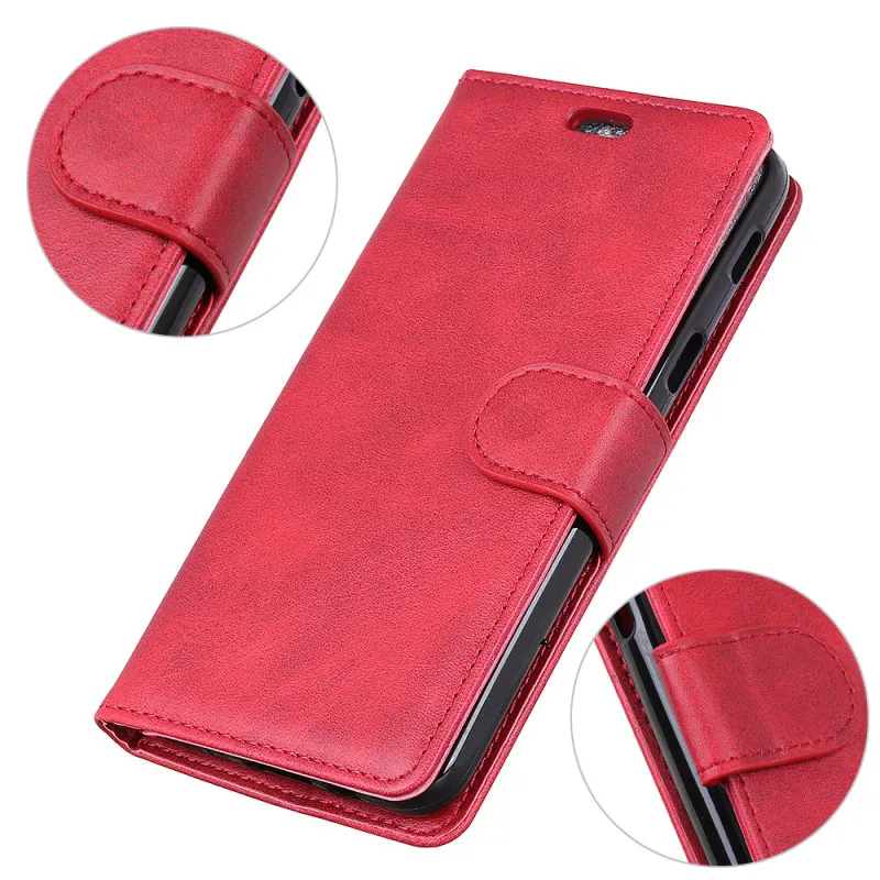 Matte Red Чехол для lg Q60, K50, W10, W30, чехол на магните, Роскошный кошелек из искусственной кожи, флип-подставка, держатель для карт чехол для lg q60, тонкий Чехол-книжка, чехол s - Цвет: Matte Red